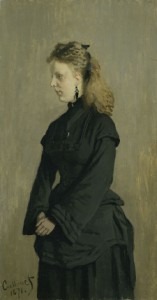 Monet leest een krantje
